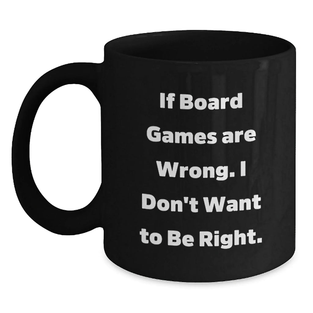 Funny Board Games Gift Ideas for Men from Friends, Unique Black Coffee Mug for Men Board Games Enthusiasts on Christmas Morning