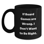 Funny Board Games Gift Ideas for Men from Friends, Unique Black Coffee Mug for Men Board Games Enthusiasts on Christmas Morning