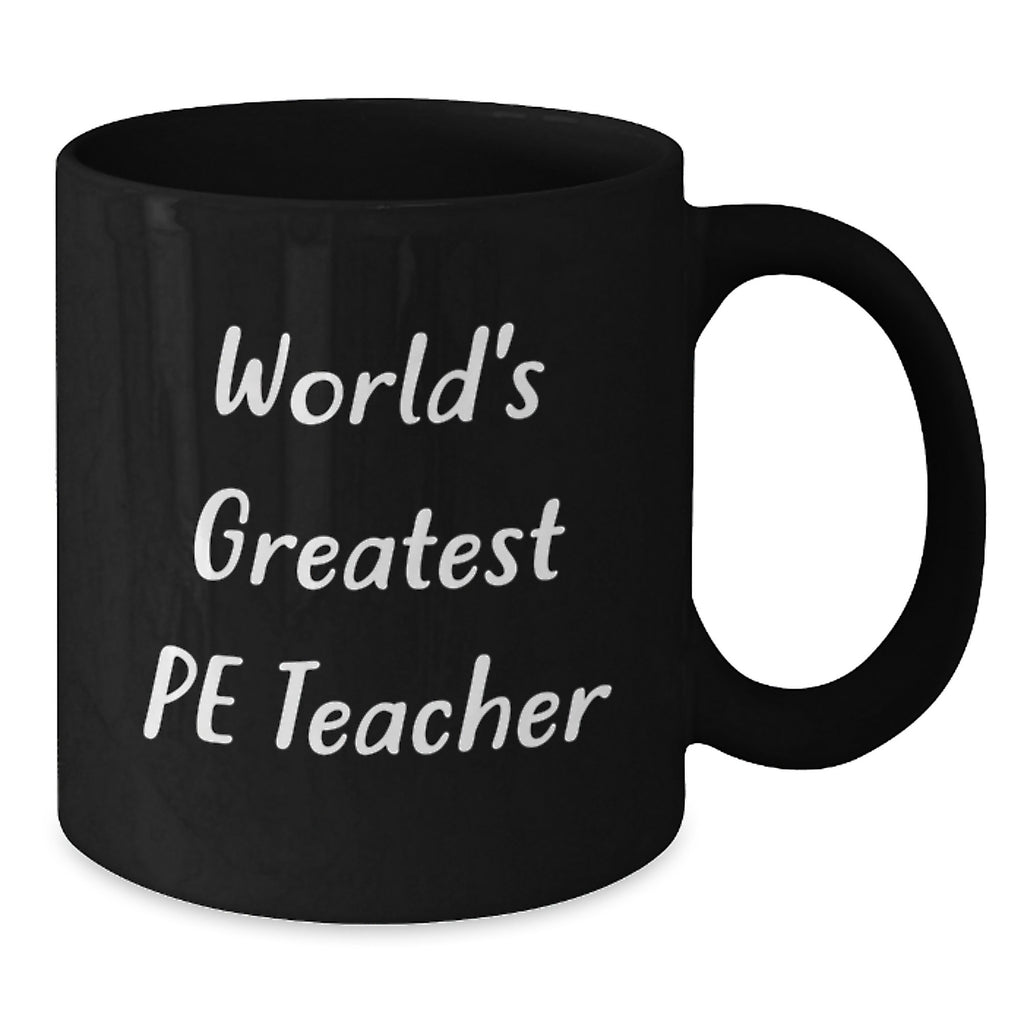 Christmas Gift for Her - World's Greatest Pe Teacher Present Coffee Mug - Additional