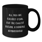 Birthday Gift Database Administrator Black Coffee Mug for Her Present - Additional