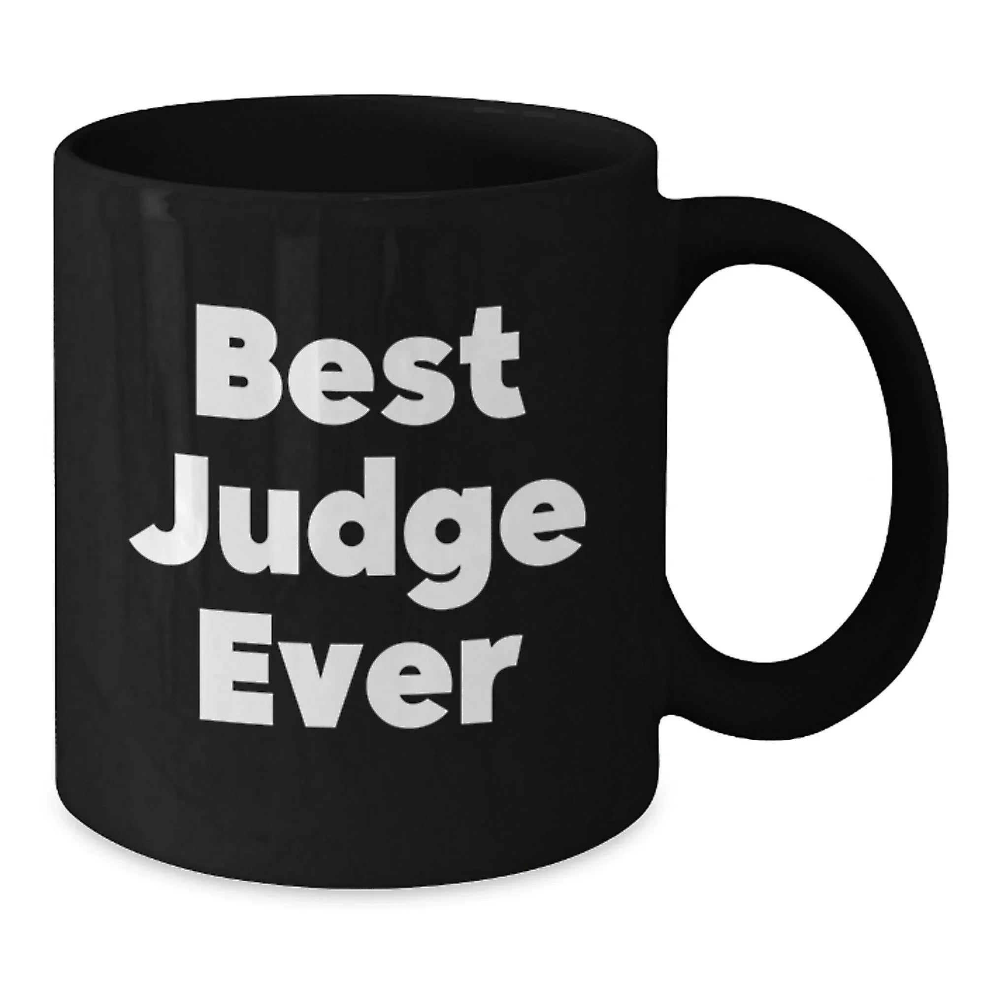 Funny Judge Gifts for Men, Black Coffee Mugs with Best Judge Ever Quote, Unique Christmas Unique Gifts from Friends