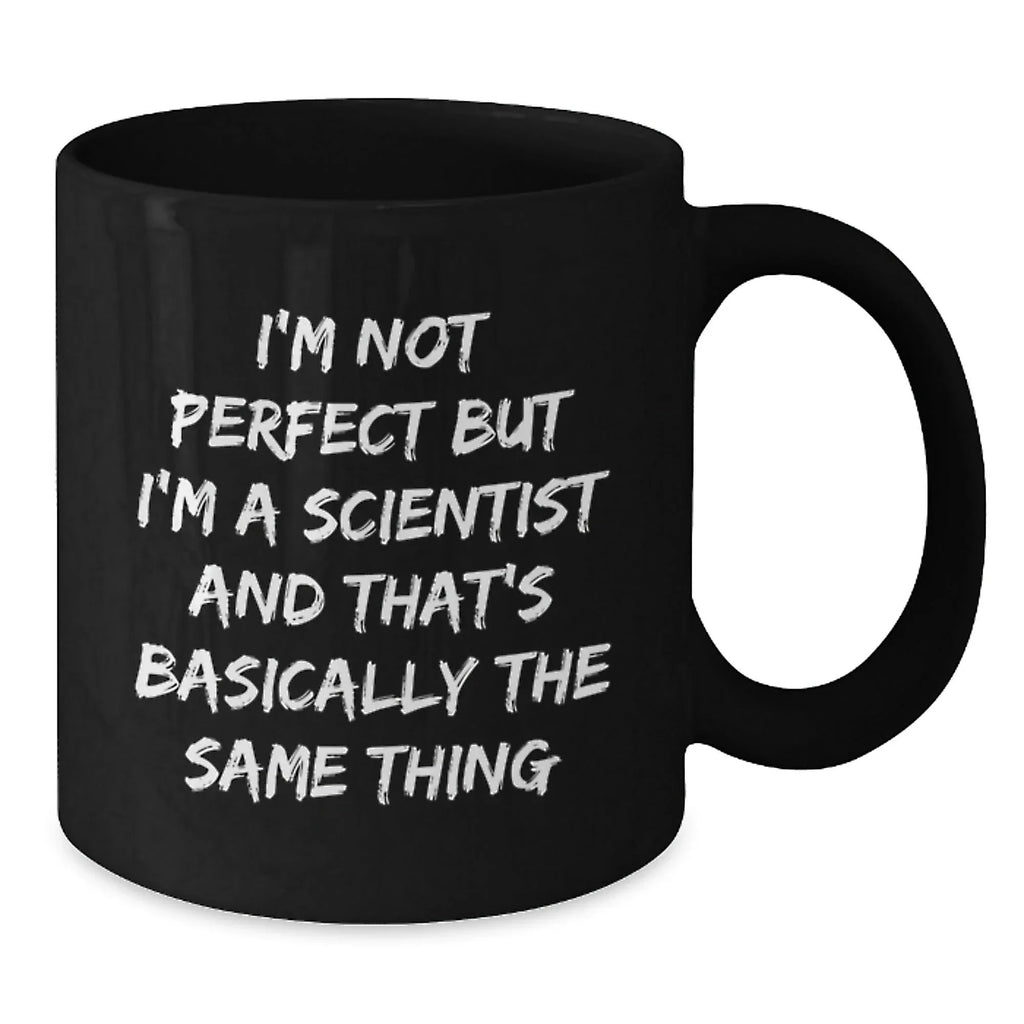 Funny Scientist Gifts, Unique Black Coffee Mugs for Men, Gifts from Friends to Family