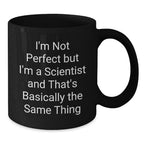 Funny Scientist Gifts from Friends Valentine's Unique Black Coffee Mugs for Scientist Men, Scientist Women