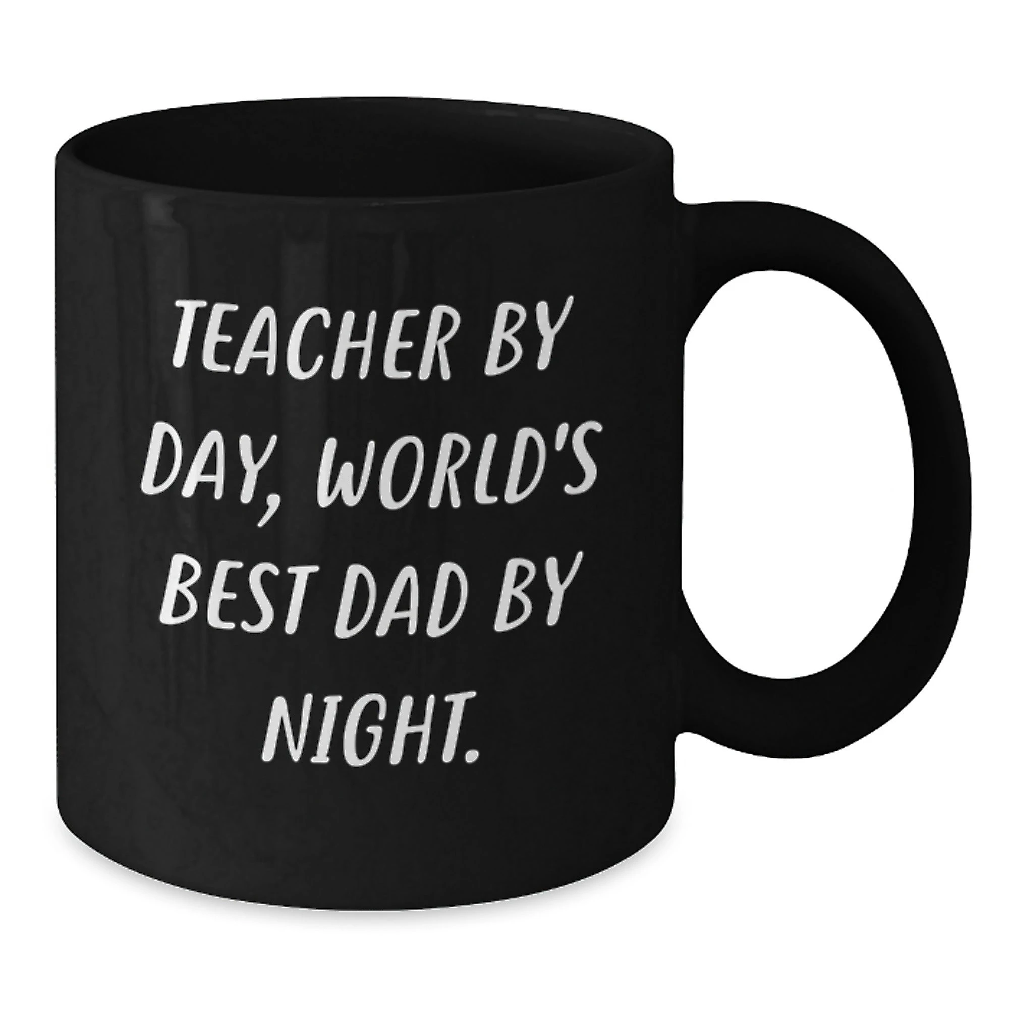 Funny Teacher Gifts from Dad, Christmas Unique Mugs for Teachers By Day, World's Best Dad By Night.