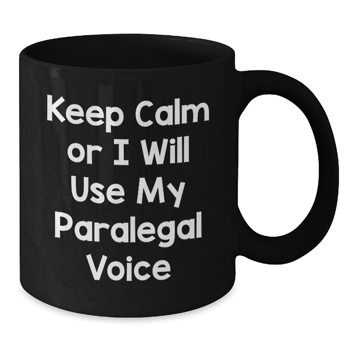 Christmas Gift for Her Keep Calm Paralegal Voice Ceramic Mug Present - Additional