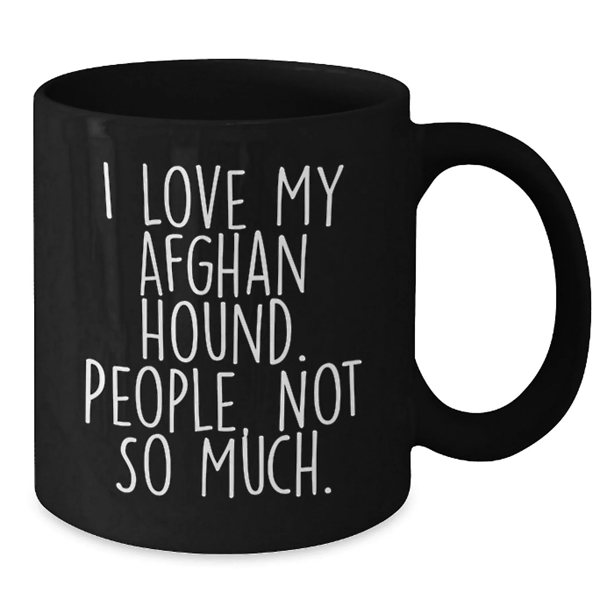Funny Afghan Hound Dog Mugs Gifts from Men to Friends for Christmas Lover, Perfect for Coffee, Black Mug, Unique for Gift