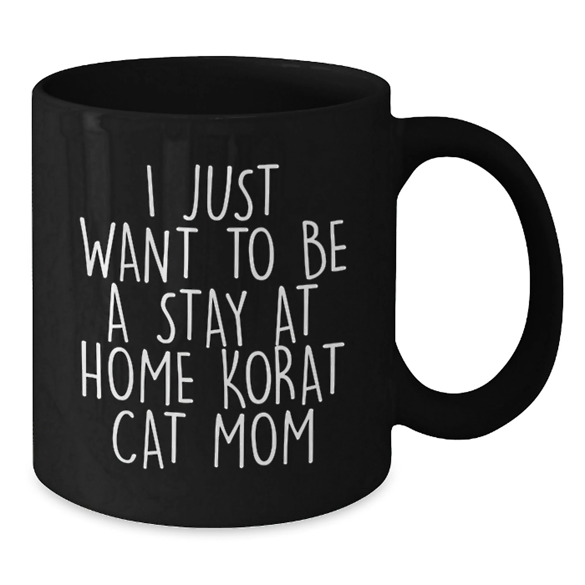 Korat Cat Lovers Funny Gift Black Coffee Mugs from Family for Christmas Unique Presents
