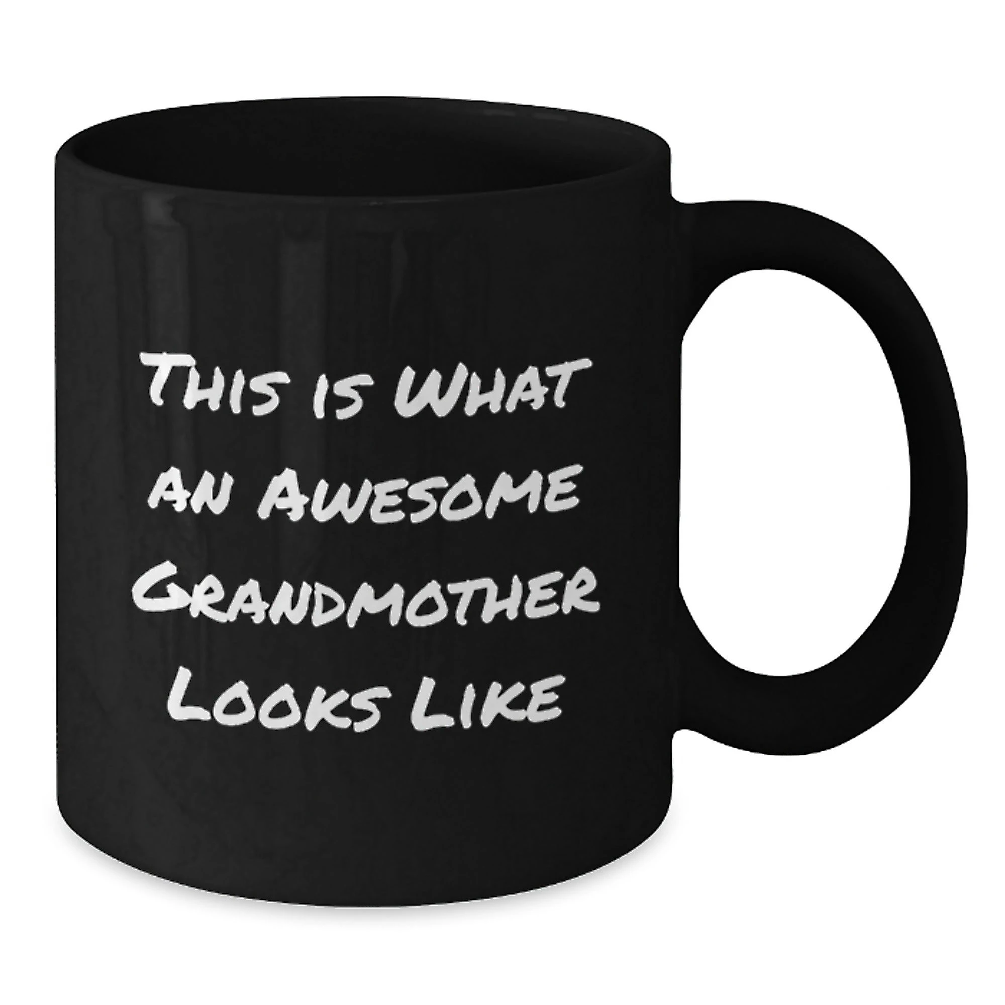 Funny Grandmother Quotes Black Coffee Mug Gifts from Family for Awesome Grandmother