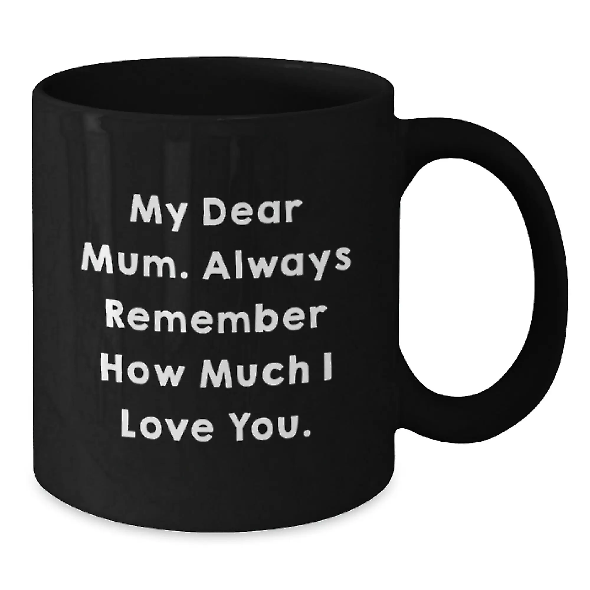 Birthday Gift for Her Mum Black Coffee Mug Present Surprise - Additional