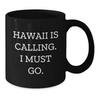 Hawaii Black Coffee Mug Gifts for Men Friends Birthday Unique Ideas - Additional