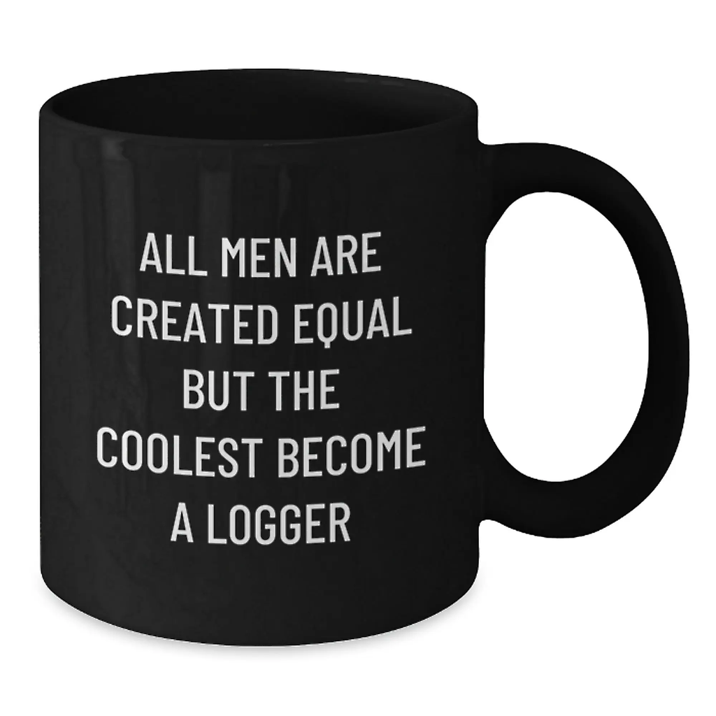Birthday Gift Logger Keepsake Black Coffee Mug for Her - Additional