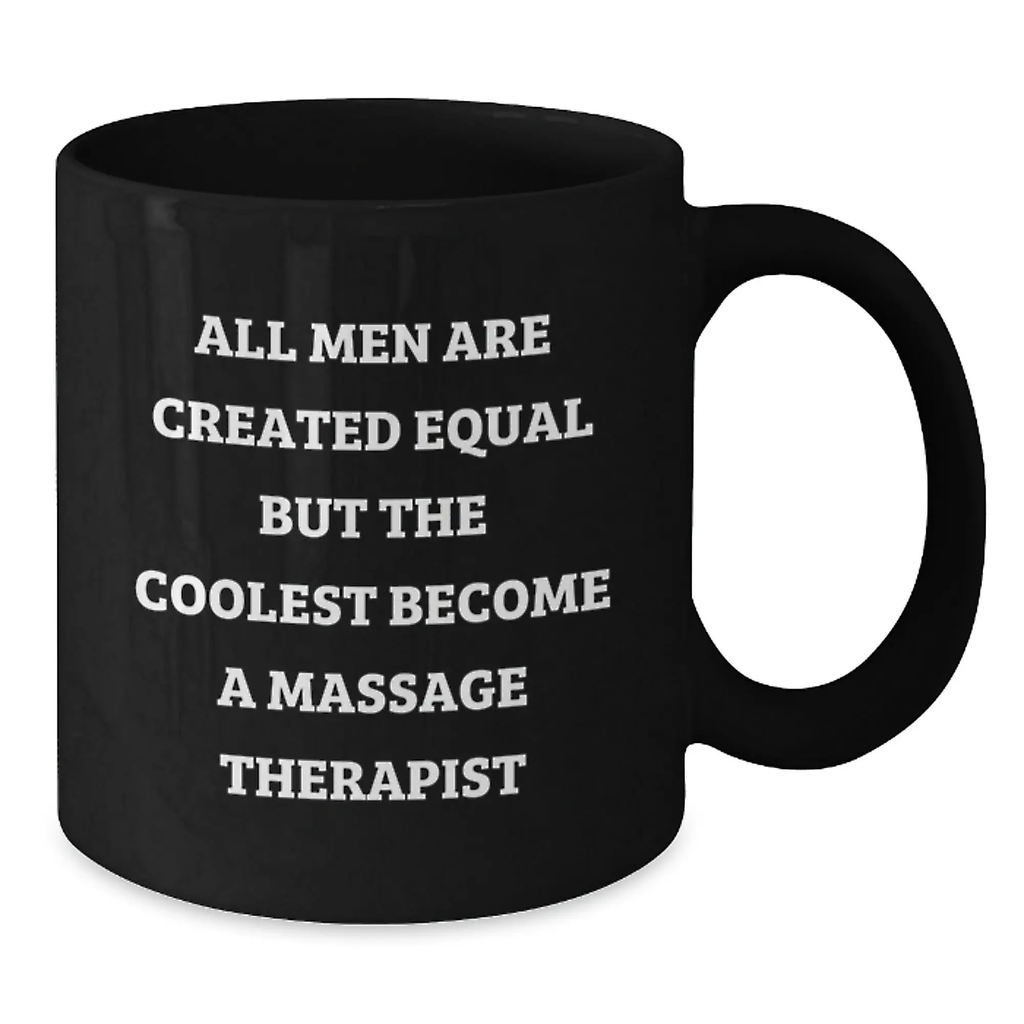 Birthday Gift for Her Massage Therapist Keepsake Black Coffee Mug - Additional