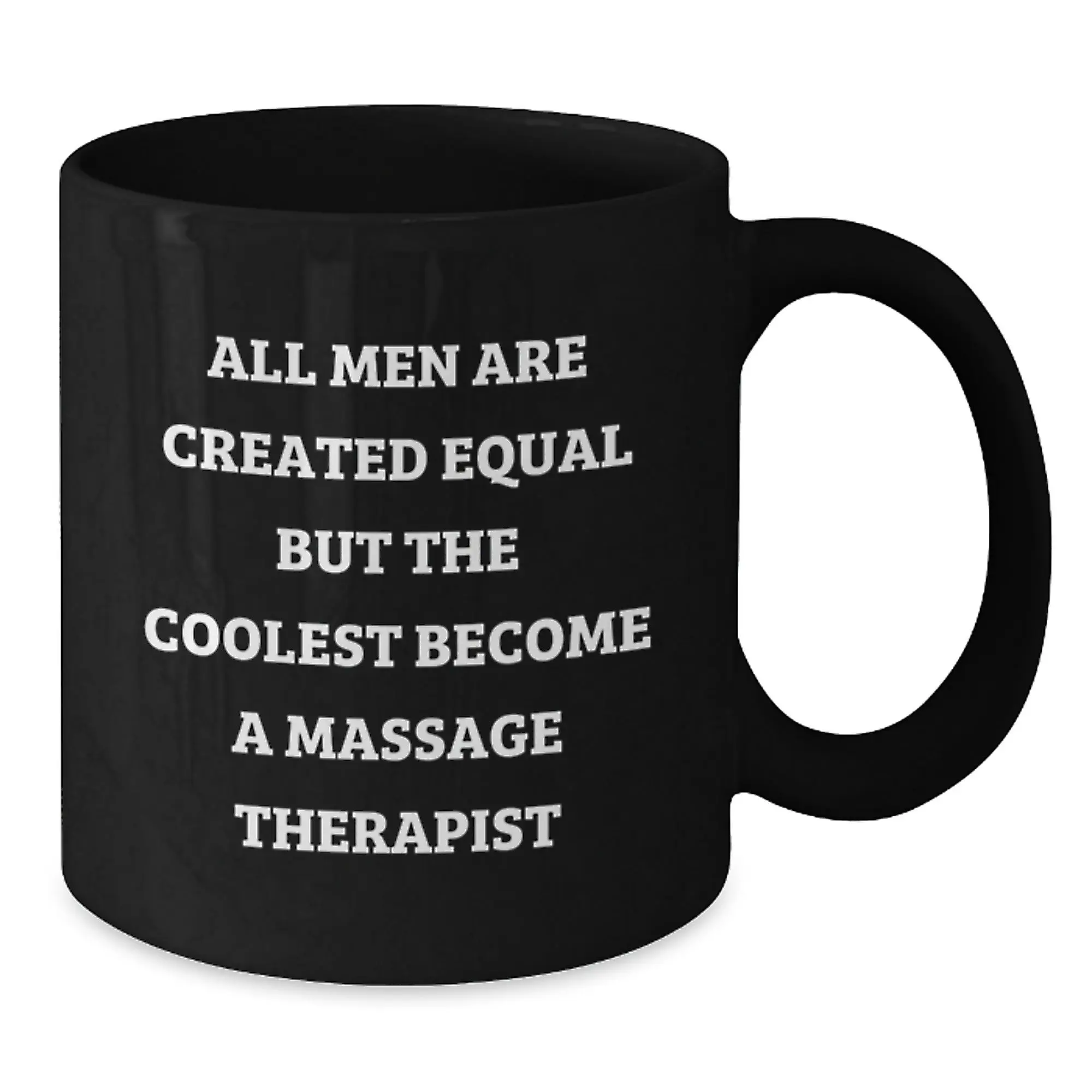 Birthday Gift for Her Massage Therapist Keepsake Black Coffee Mug - Additional