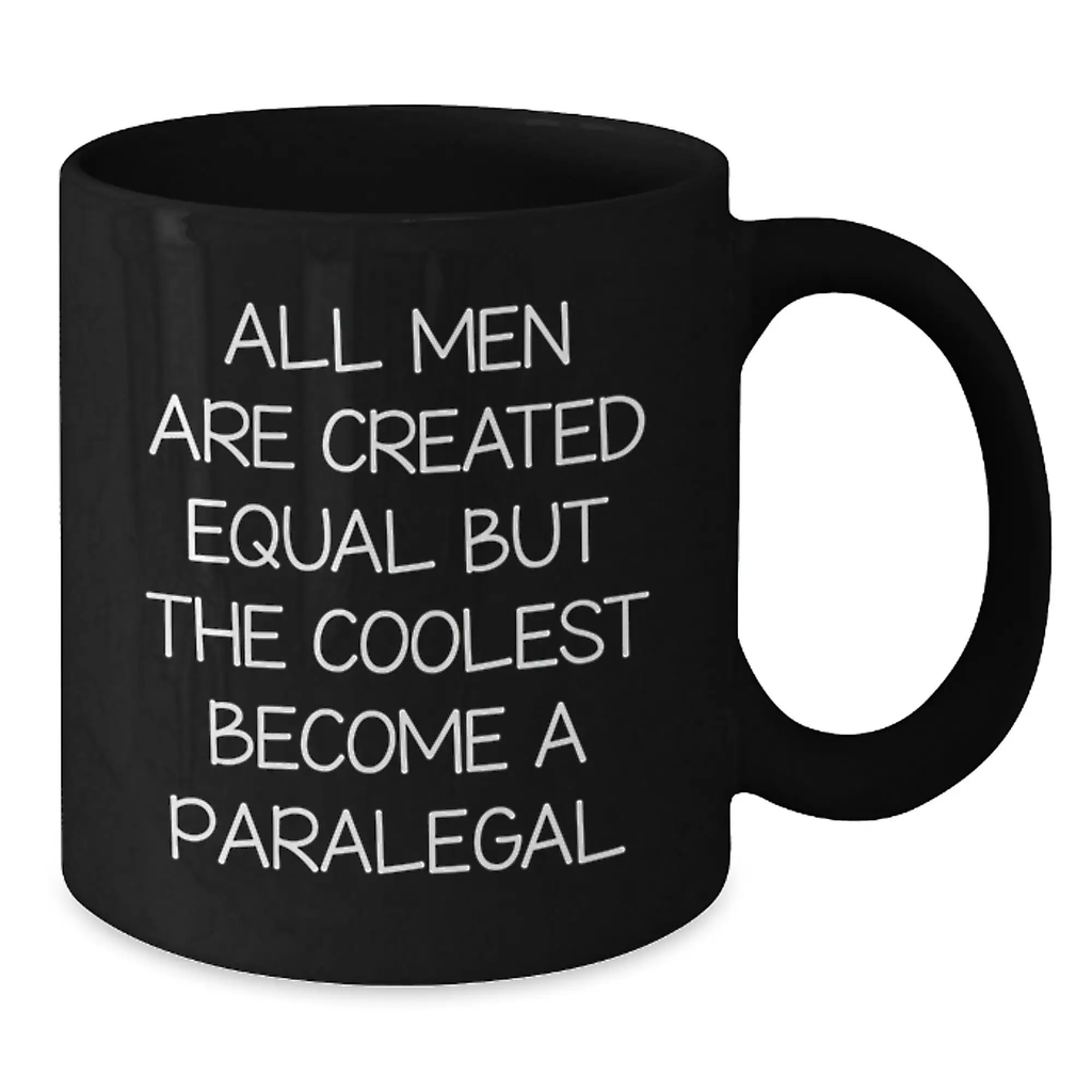 Birthday Gift Paralegal Black Coffee Mug for Her Present - Additional