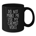 Birthday Gift Chemist Black Coffee Mug for Her – Premium Present - Additional