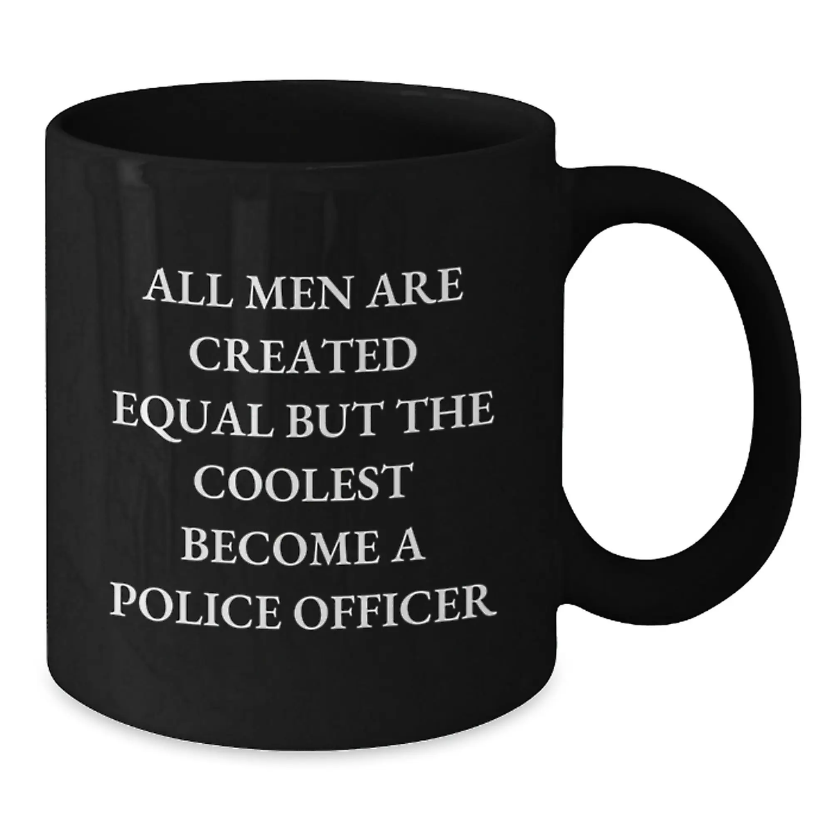 Police Officer Keepsake Black Coffee Mug for Him Christmas Gift - Additional
