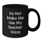 Birthday Gift Teacher Black Coffee Mug for Her Surprise Present - Additional