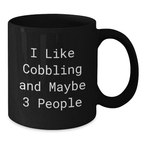 Cobbling Keepsake Ceramic Black Coffee Mug for Him Graduation Gift - Additional
