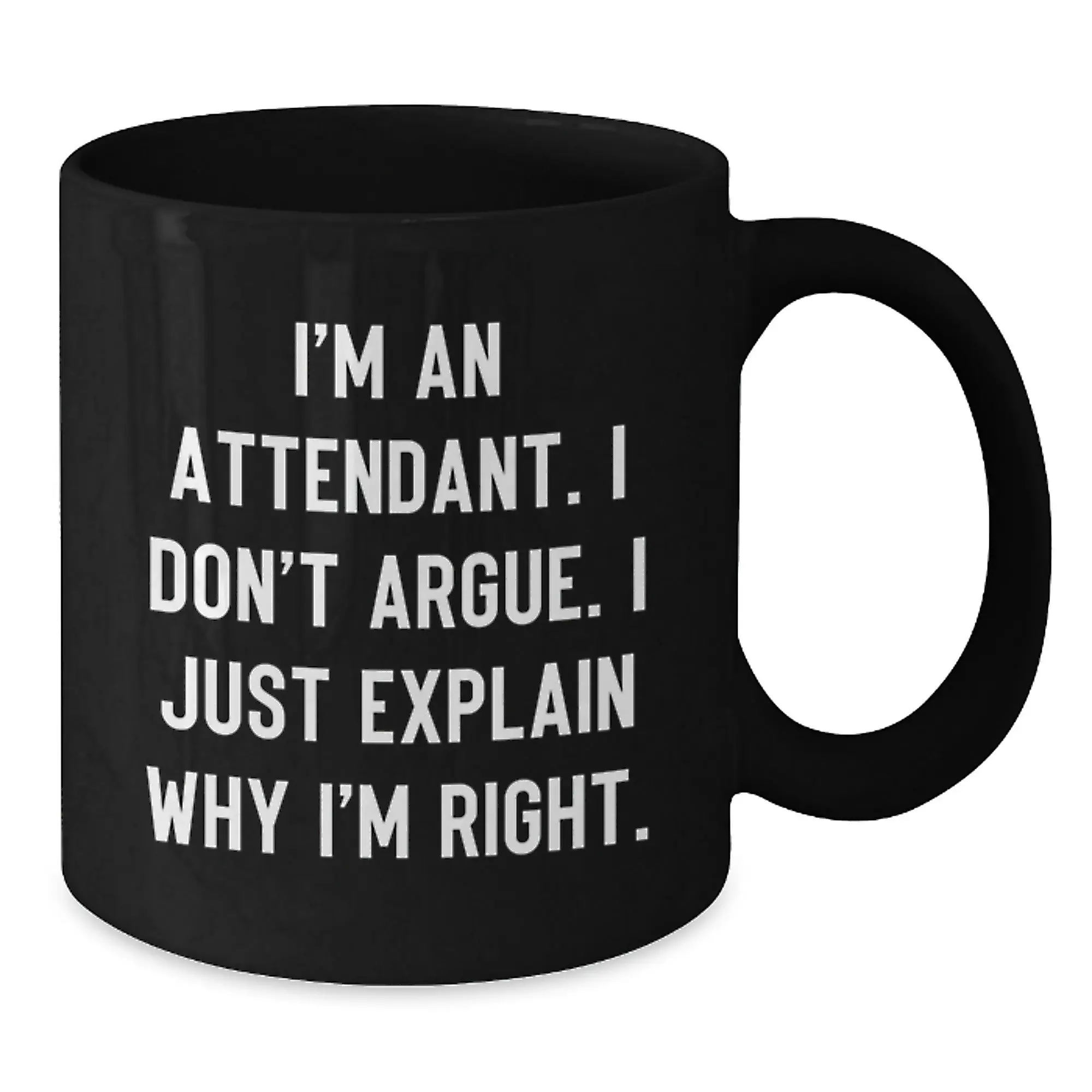 Funny Attendant Gifts for Her from Men, Women, Friends, Coworkers, Family on Mother's Day Unique Black Coffee Mugs - Additional