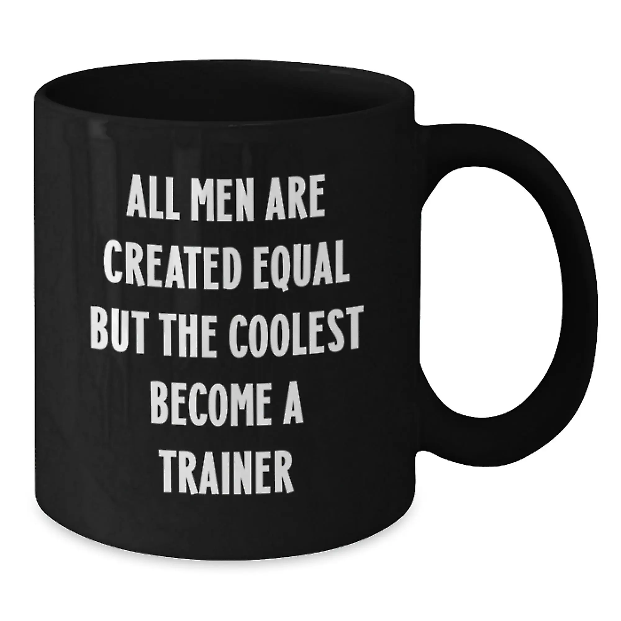 Funny Trainer Gifts from Men - Black Coffee Mug for Trainer Lover Graduation Unique Gifts - Additional