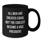 Vice President Keepsake Ceramic Black Coffee Mug for Him Birthday Gift - Additional