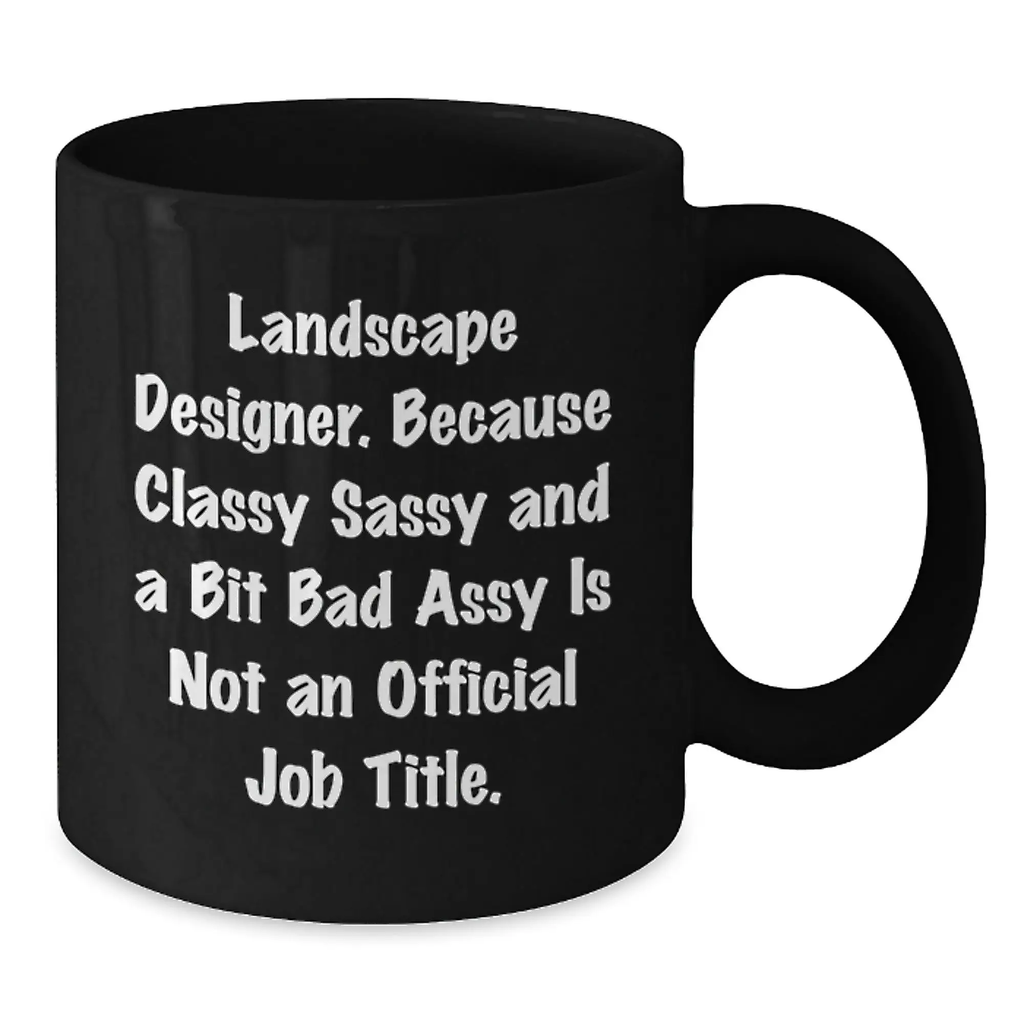 Landscape Designer Black Coffee Mug Novelty Birthday Gift for Friends - Additional