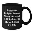 Landscape Designer Black Coffee Mug Novelty Birthday Gift for Friends - Additional