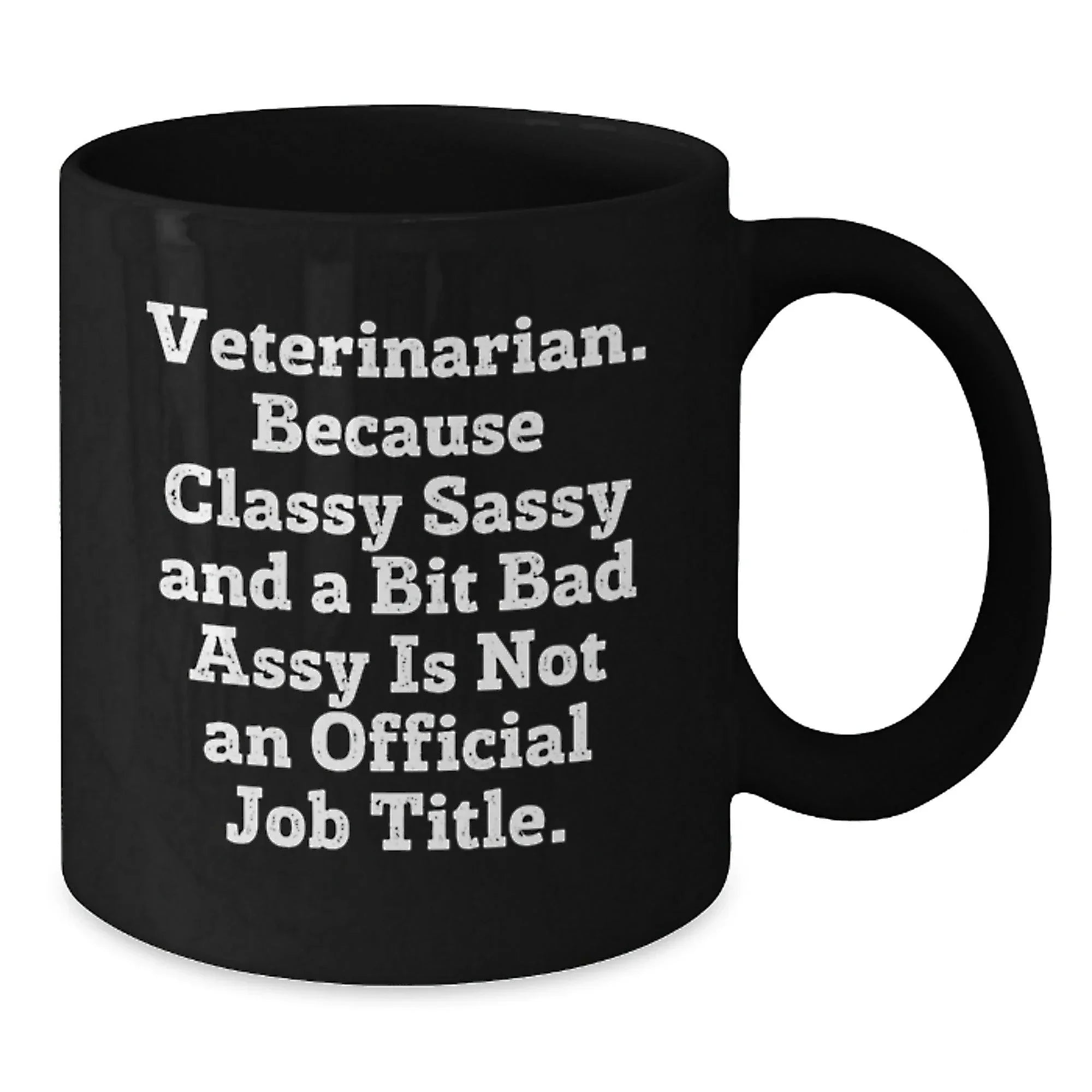Funny Veterinarian Gifts for Men and Women - Unique Black Coffee Mugs from Friends and Family - Veterinarian Christmas Unique Gifts