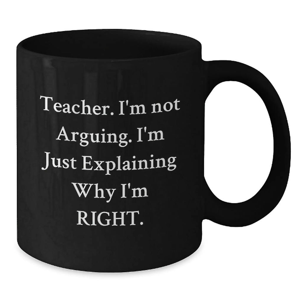 Birthday Gift Teacher Mug for Her – 11oz Black Ceramic Keepsake - Additional