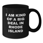 Rhode Island Keepsake Black Coffee Mug 11oz for Him Birthday Gift - Additional