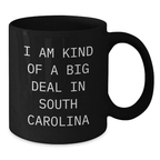 South Carolina Keepsake Black Coffee Mug for Him Graduation Gift - Additional