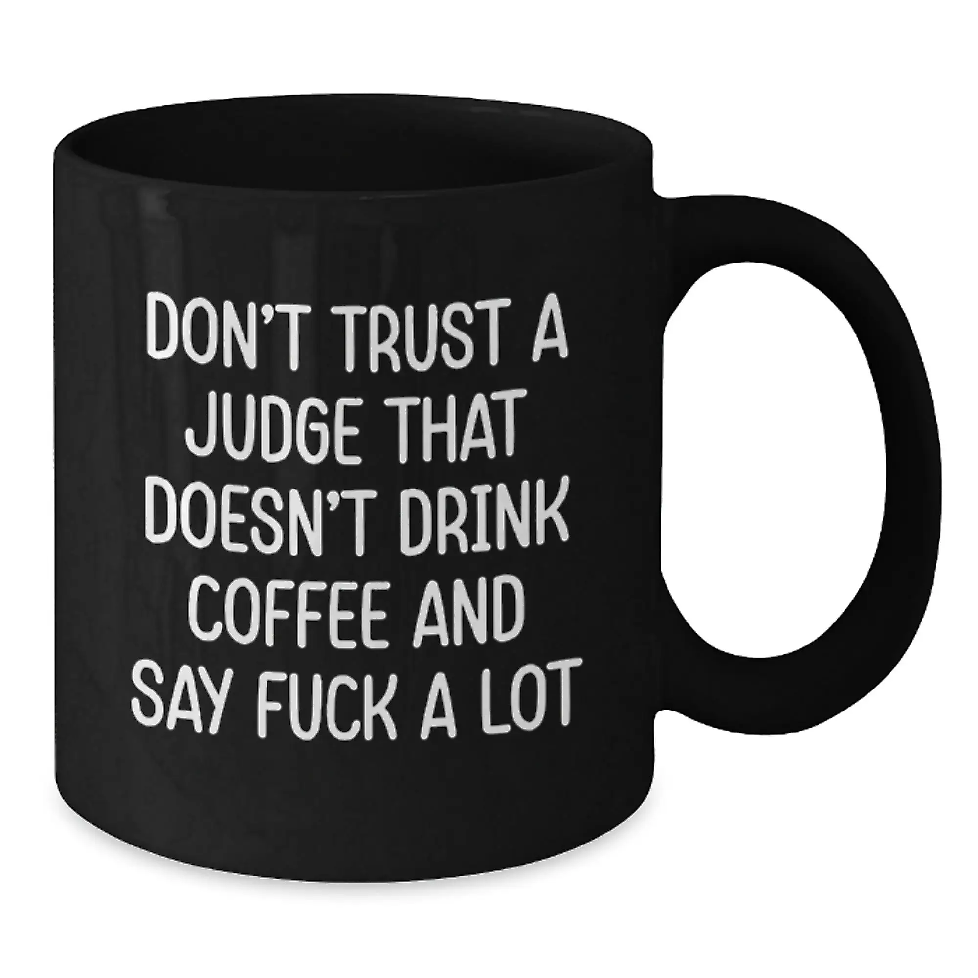 Birthday Gift Judge Black Coffee Mug for Her Daily Fun Present - Additional