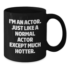 Actor Keepsake Black Coffee Mug for Him Graduation Gift with 11oz - Additional