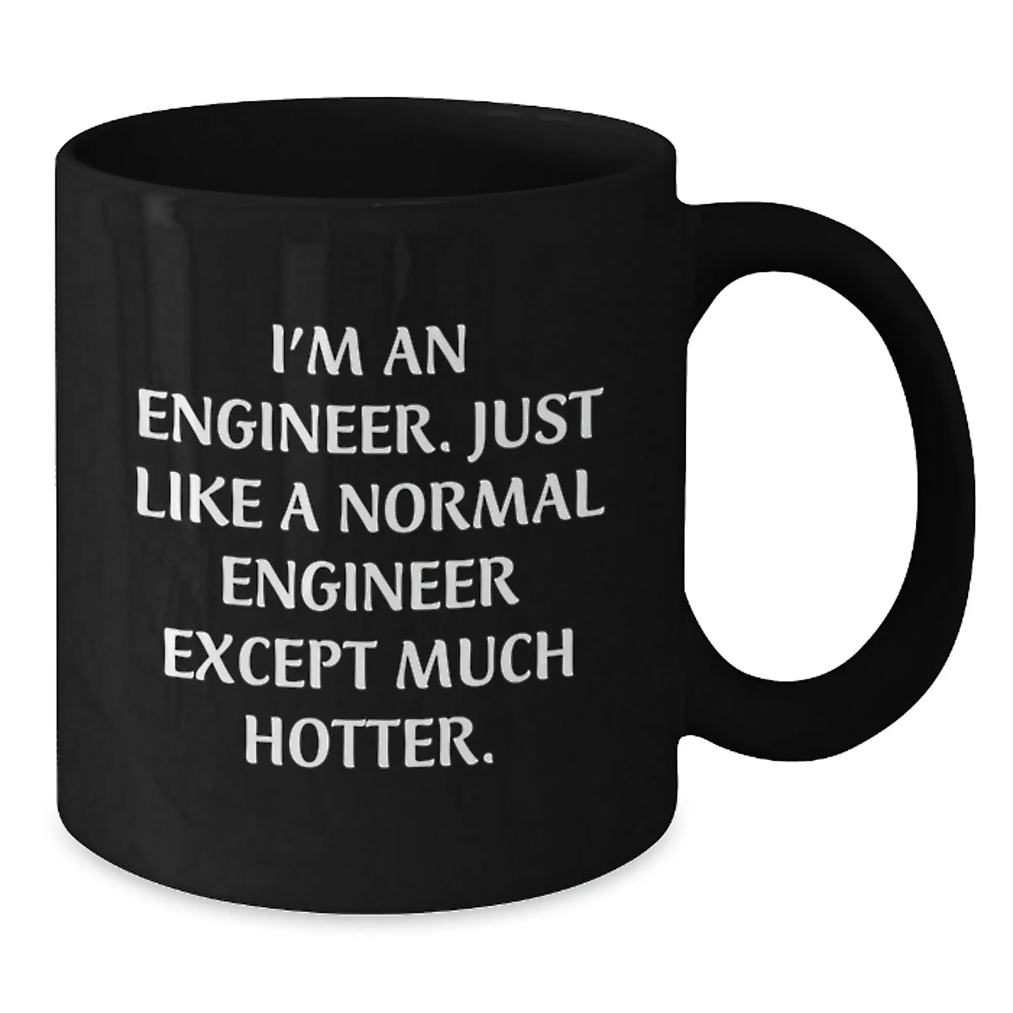 Funny Engineer Gifts for Him, I'm An Engineer Black Coffee Mug, Perfect for Graduation Unique Gifts from Friends - Additional
