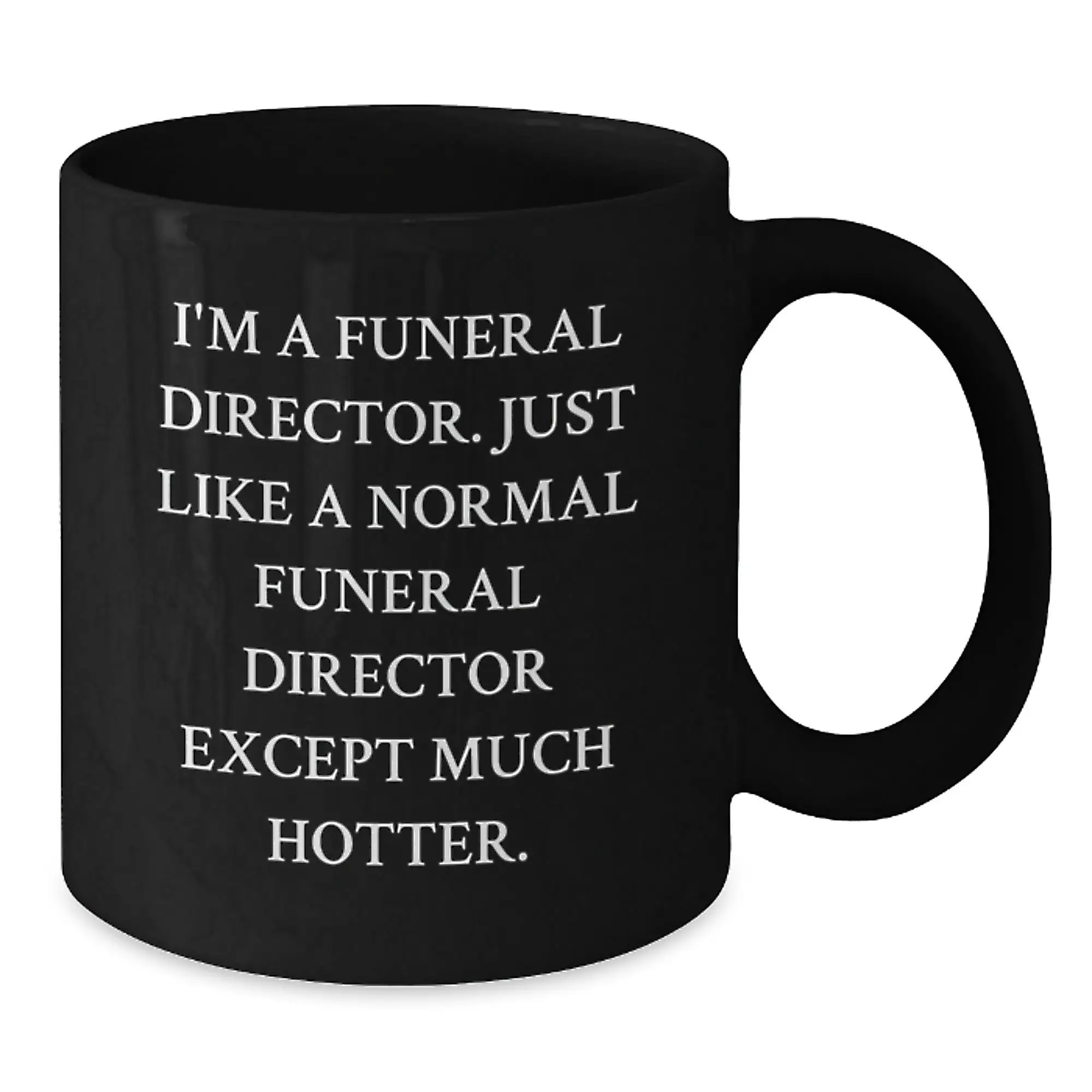 Funeral Director Keepsake Premium Black Coffee Mug Birthday Gift for Him - Additional