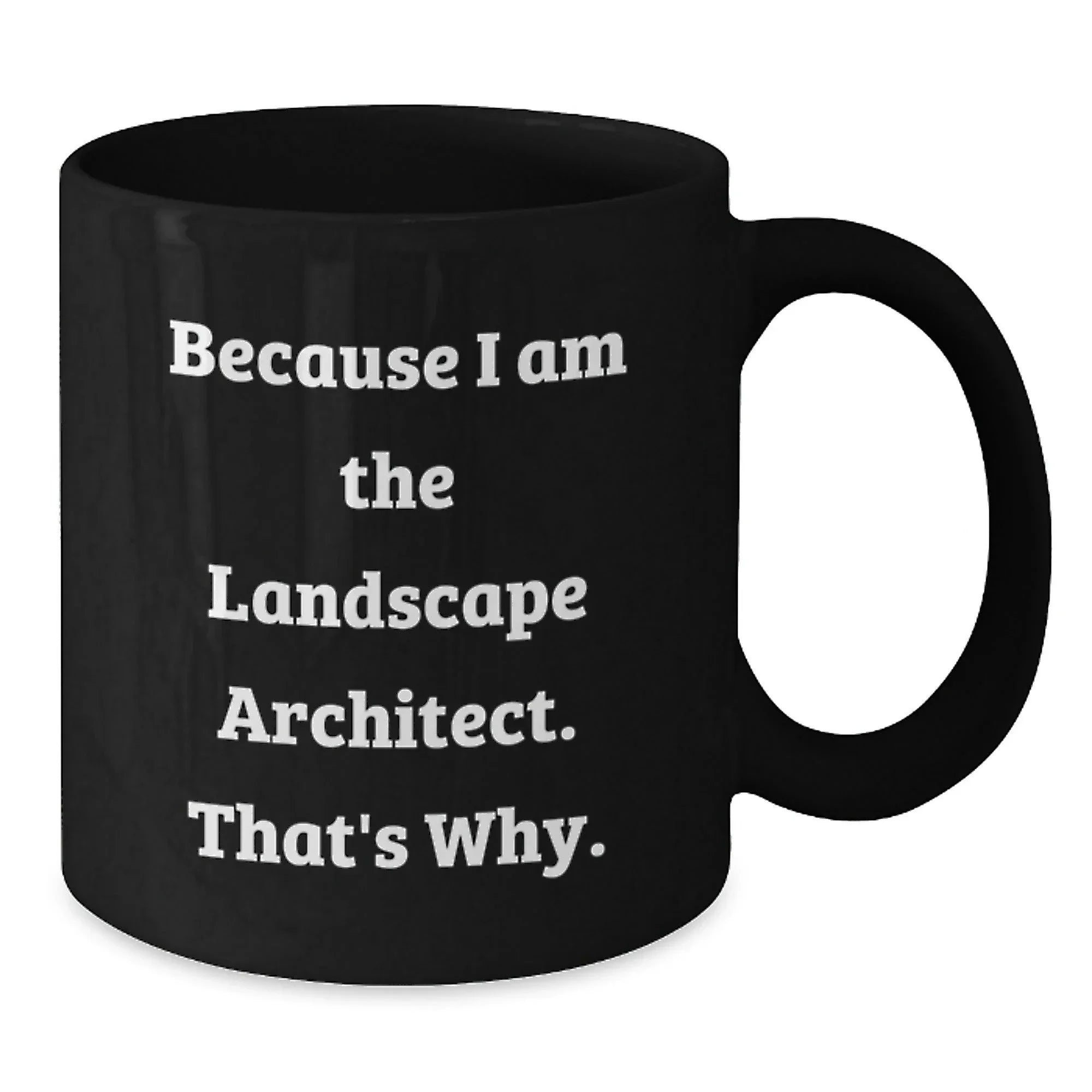 Landscape Architect Funny Quote Black Coffee Mugs Gifts from Friends to Landscape Architect Graduation Unique Gifts