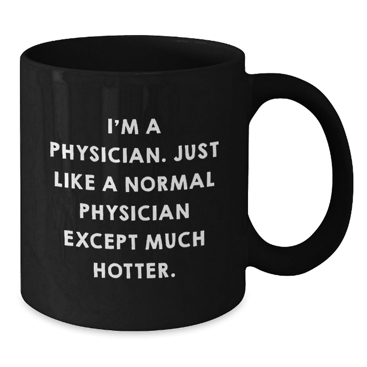Physician Keepsake Black Coffee Mug 11oz for Him Christmas Gift Safe - Additional