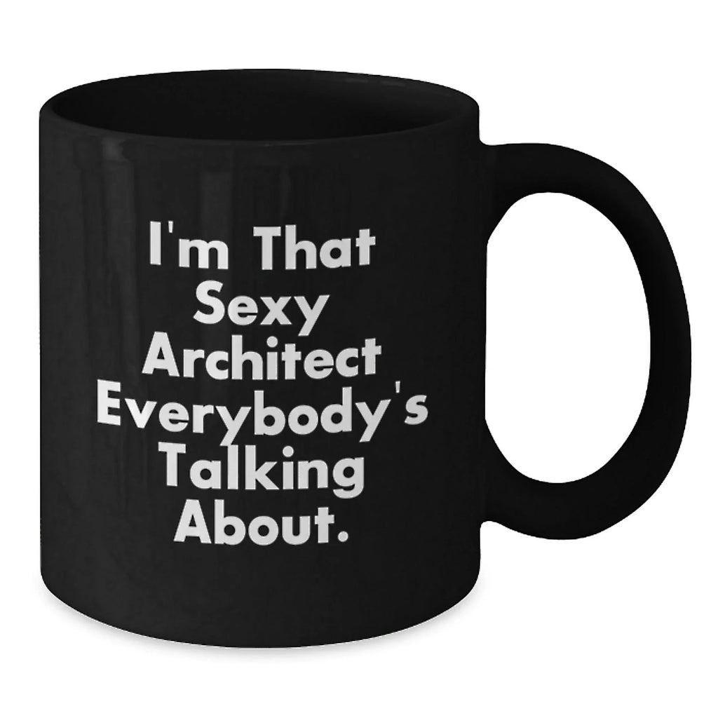 Funny Black Coffee Mugs for Architects, Unique Gifts from Friends and Family, Christmas Unique