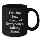 Funny Developer Gifts from Friends for Men - Christmas Unique Mugs Black Coffee for Programmer