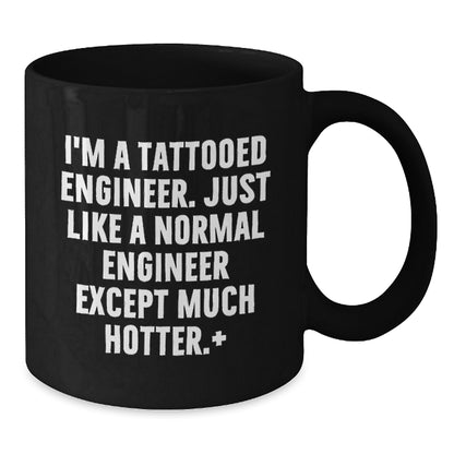 Funny Engineer Gifts for Him, Black Coffee Mug from Friends, Unique Christmas Unique Gifts for Engineer Men - Additional
