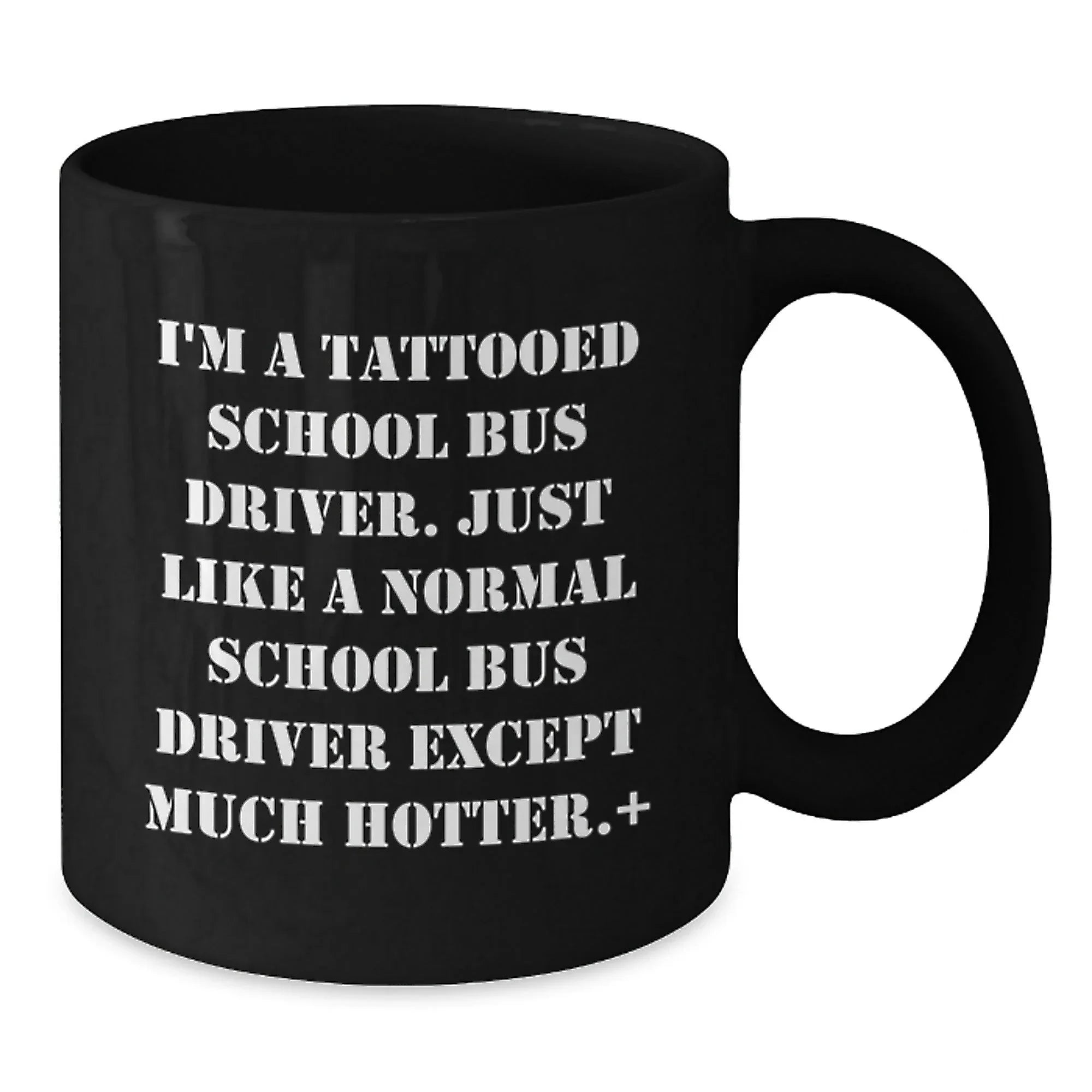 Funny School Bus Driver Gifts for Men, Unique Black Coffee Mugs from Friends, School Bus Driver Christmas Unique Gifts