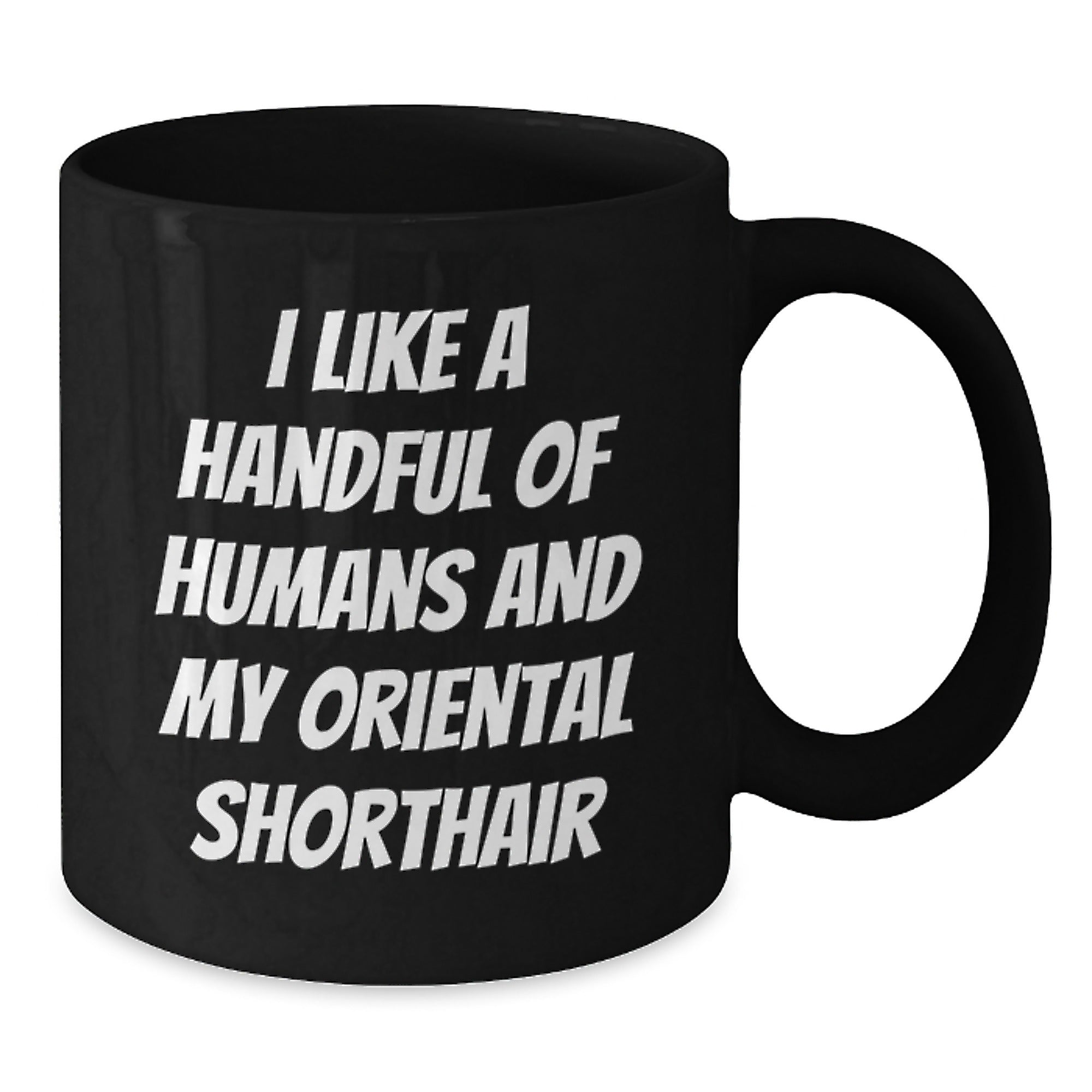 Oriental Shorthair Cat Lovers Funny Gifts from Friends for Birthday Unique Oriental Shorthair Cat Enthusiasts Black Coffee Mug - Additional