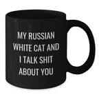 Funny Russian White Cat Mugs Gifts from Friends for Russian White Cat Lovers Graduation Unique - Additional
