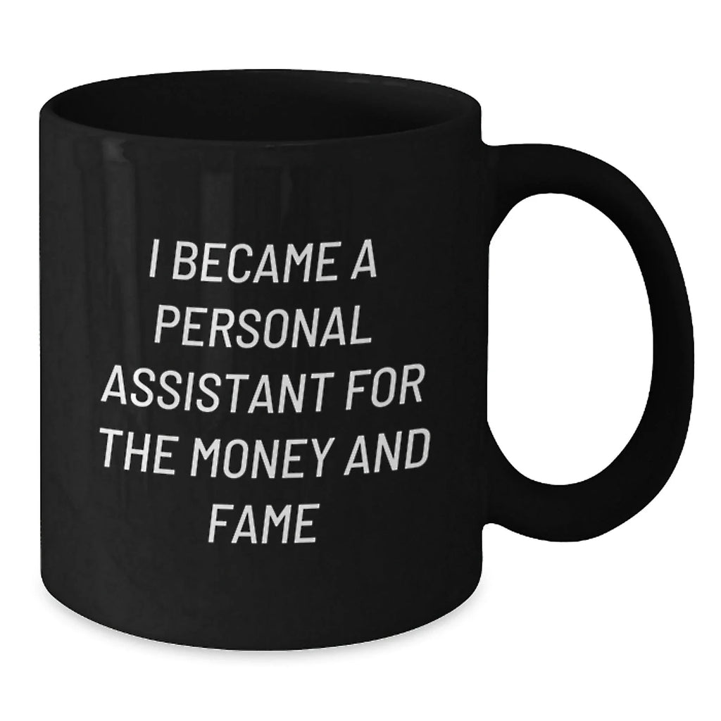 Funny Personal Assistant Gifts for Christmas Unique Black Coffee Mugs Gifts from Women to Men Friends Coworkers