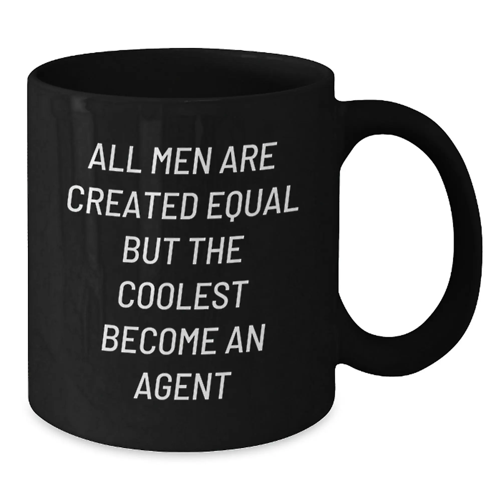 Agent Keepsake Black Coffee Mug for Him 11oz Birthday Gift - Additional