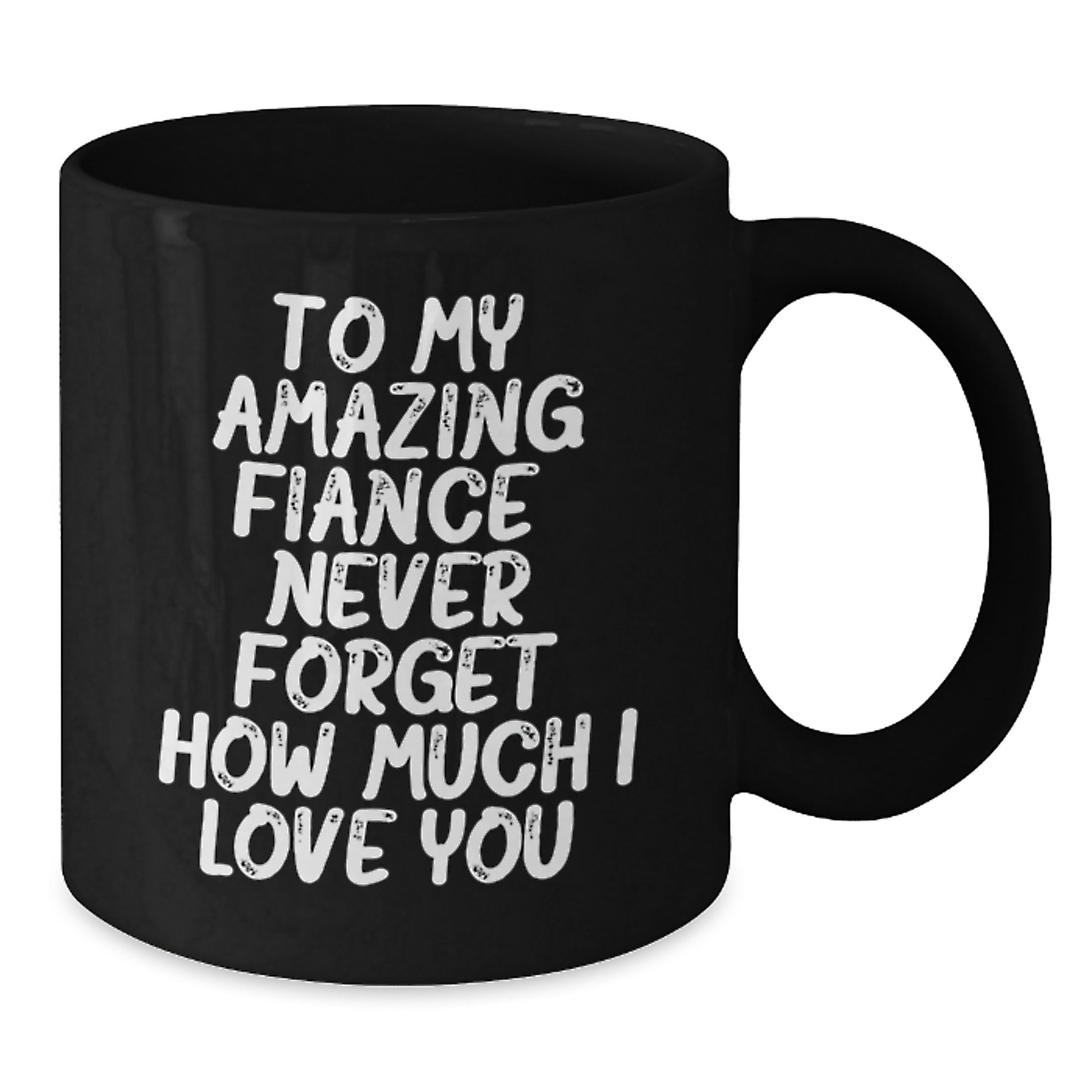 Funny Fiance Gifts, Black Coffee Mugs with Cute Quote for Him, Christmas Unique Gifts from Men to Fiance - Additional