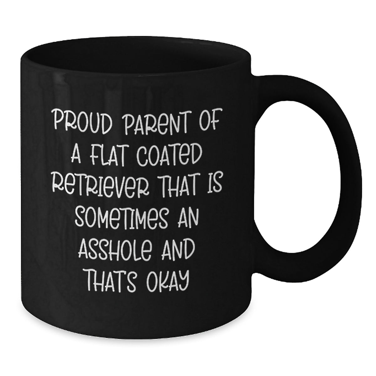 Christmas Gift for Her Humorous Flat Coated Retriever Parent Present - Additional