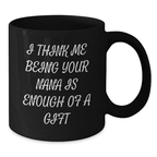 Nana Keepsake Black Coffee Mug Birthday Gift for Him - Additional
