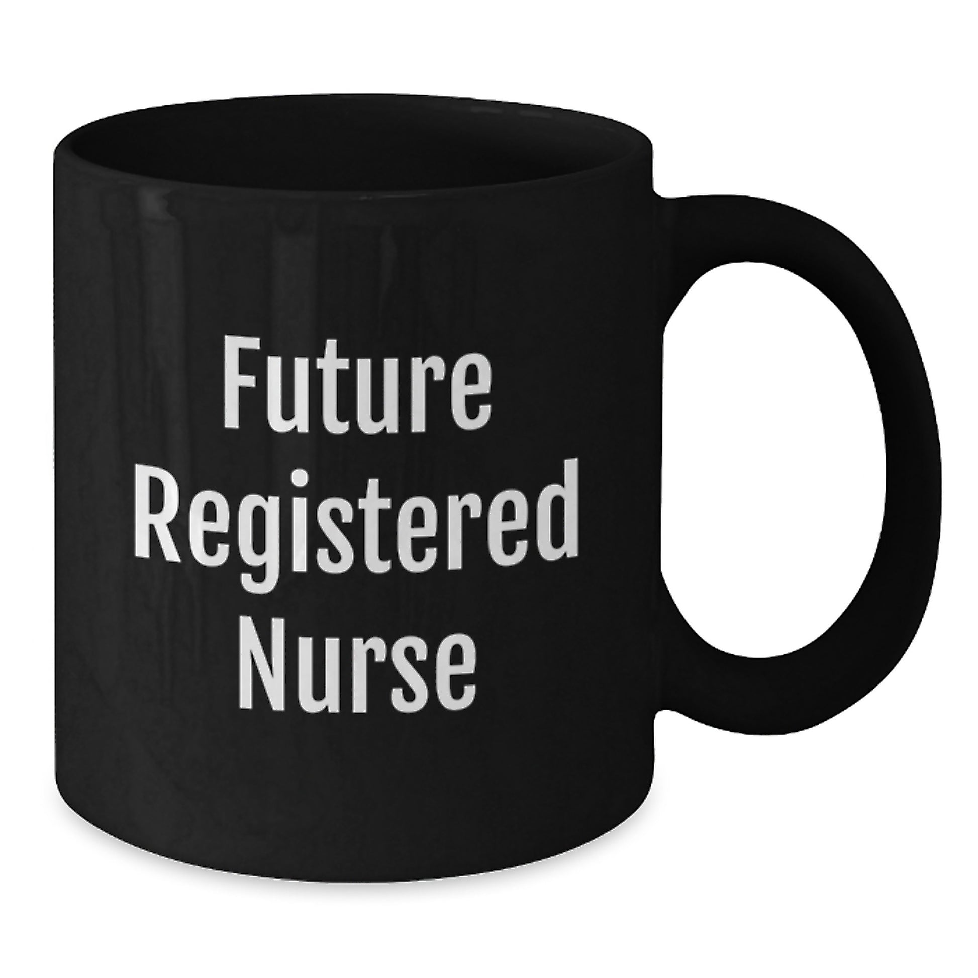 Funny Gifts from Mom to Future Registered Nurse, Unique Black Coffee Mug for Christmas, 'I'm not a morning person, but coffee helps' Quote - Additional