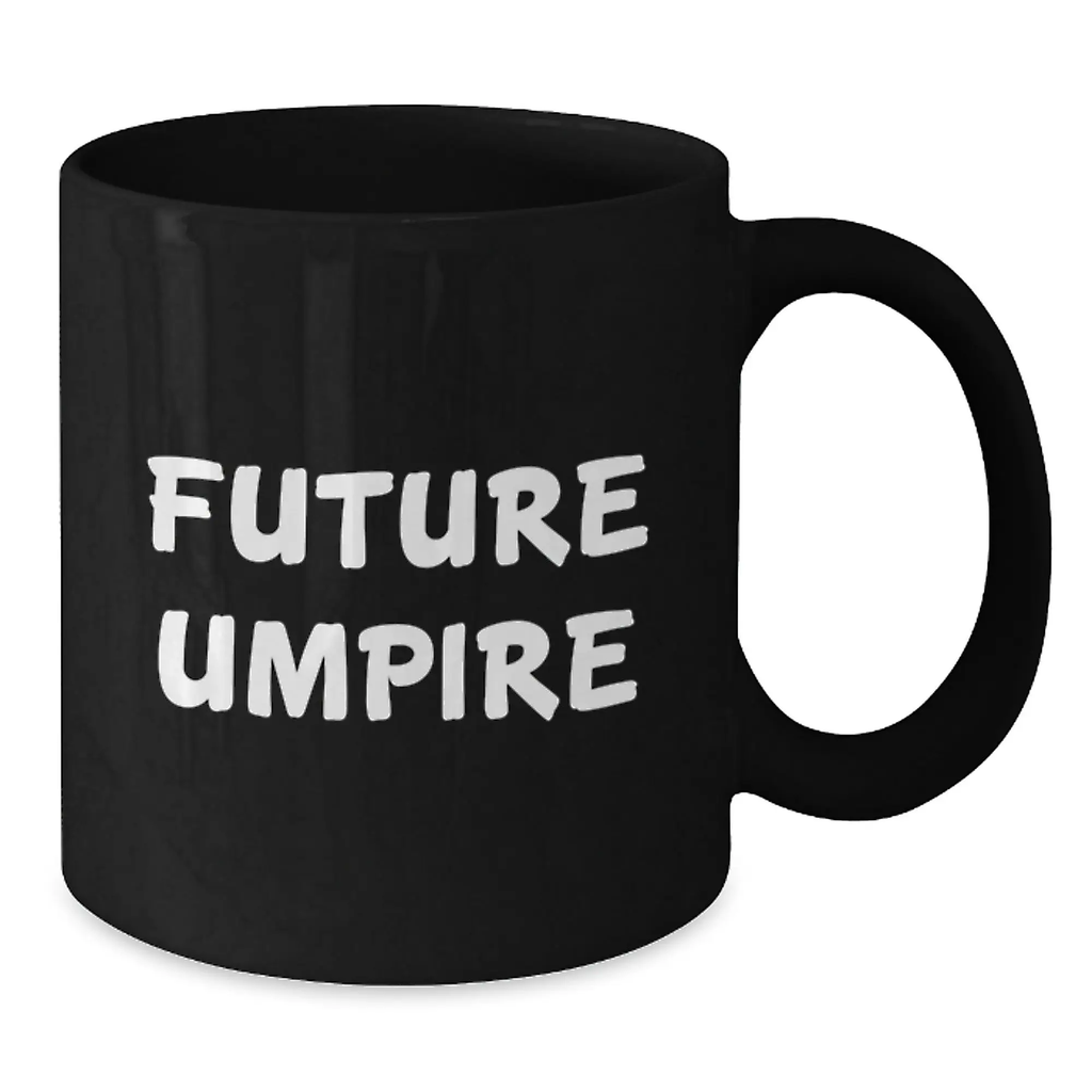 Unique Umpire Gifts for Future Umpires, Funny Black Coffee Mugs for Birthday Unique Gifts from Men to Umpire Friends - Additional